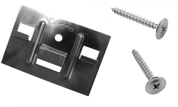 КЛЯММЕР + САМОРЕЗЫ 3,9Х30ММ ДЛЯ CEDRAL CLICK 250 ШТ (ПО ДЕРЕВУ) купить в Камышине