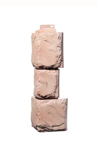 Угол наружный «Камень крупный» Терракотовый купить в Камышине