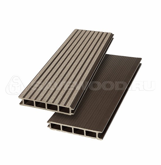 Террасная доска из ДПК SW Ulmus «SaveWood» темно-коричневый купить в Камышине