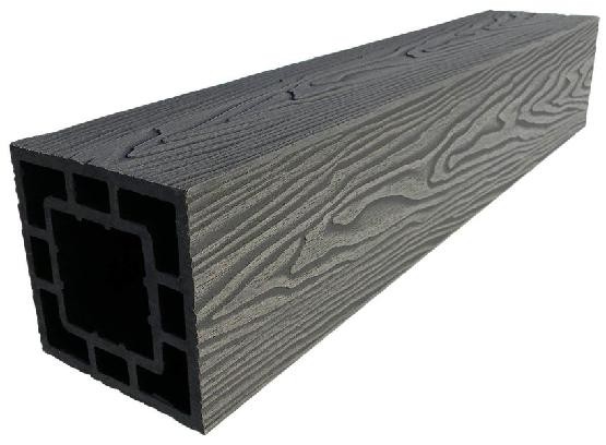 Столб опорный ДПК 3D GardenParkett фактура дерева Графит купить в Камышине