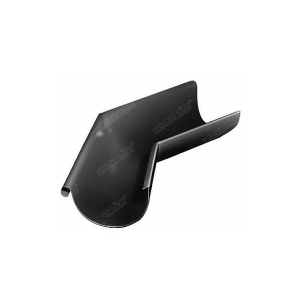 Водосток Grand Line 125x90 – Угол наружный 135° RAL 9005 купить в Камышине