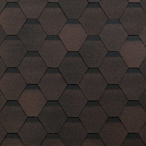 Гибкая черепица Shinglas, коллекция Оптима – Коричневый купить в Камышине