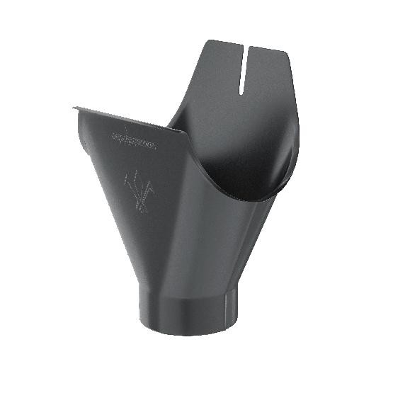 Водосток Aquasistem, система 150/100 - Воронка желоба RAL 7024 Тёмно-серый купить в Камышине