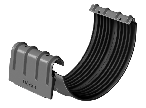 Соединитель желобов D125 Döcke STAL PREMIUM Графит, (RAL 7024) купить в Камышине
