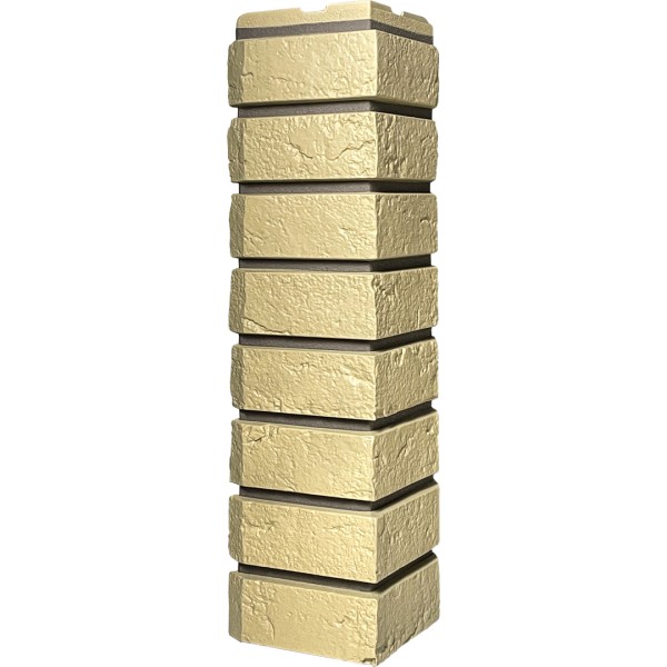 Угол наружный ДАЧНЫЙ Серия Баварский кирпич Песочный купить в Камышине