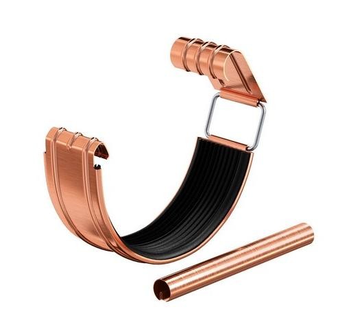 Водосток Aquasistem, система 150/100 - Соединитель желоба с уплотнителем медный купить в Камышине