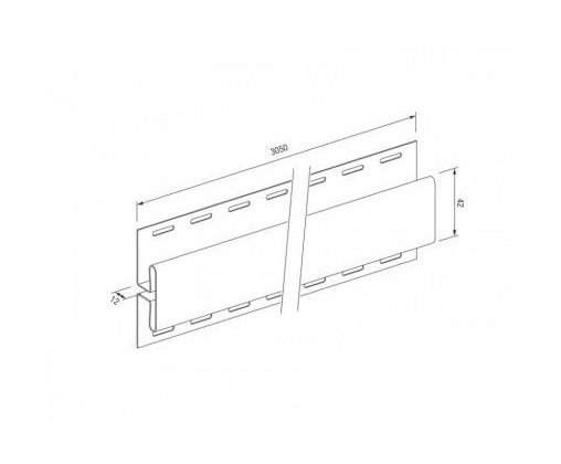 H-профиль для винилового сайдинга VOX STANDART купить в Камышине