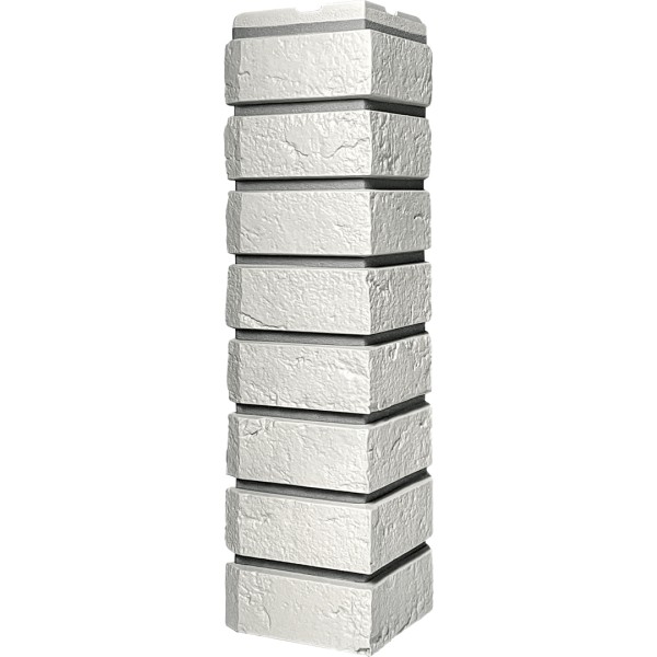 Угол наружный ДАЧНЫЙ Серия Баварский кирпич Белый купить в Камышине