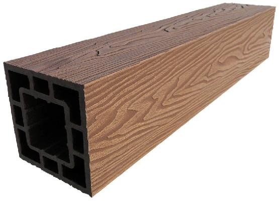 Столб опорный ДПК 3D GardenParkett фактура дерева Светло-коричневый купить в Камышине