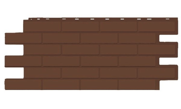 Фасадная панель T-Siding Кирпич Модерн Эко Браун купить в Камышине