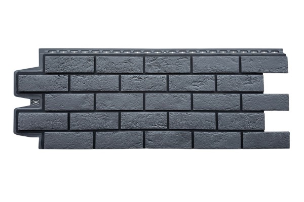 ФП Grand Line состаренный кирпич премиум Графит (шов RAL 9005) купить в Камышине