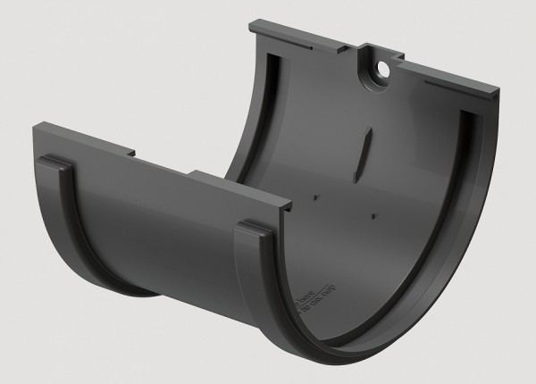 Соединитель желобов ПВХ Docke STANDART серый купить в Камышине