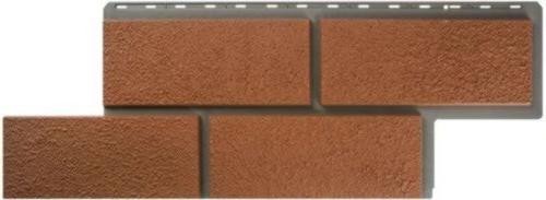 Фасадная панель Альта-Профиль Неаполитанский камень - Терракотовый купить в Камышине