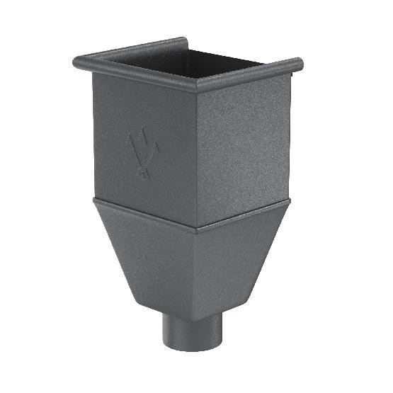 Водосток Aquasistem, Система 150/100 - Воронка_водосборная удлиненая RR 23 Маренго matt купить в Камышине