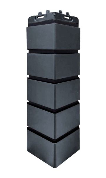 Угол Grand Line состаренный кирпич премиум Графит (шов RAL 9005) купить в Камышине