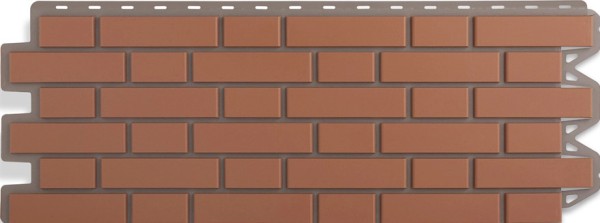 Фасадная панель Альта-Профиль, Кирпич Клинкерный, Красный купить в Камышине