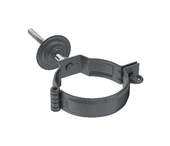 Водосток Aquasistem, Система 150/100 - Декоративный хомут c метизом в сборе RR 23 Маренго matt купить в Камышине