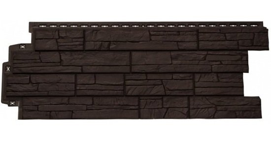 Фасадная панель Grand Line Сланец Шоколадный (коричневый) купить в Камышине