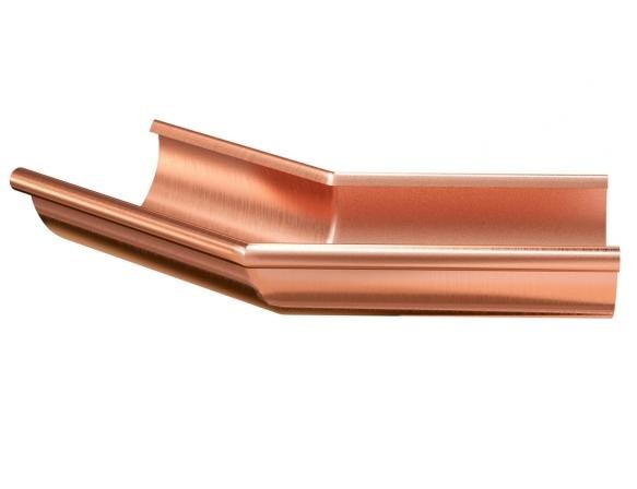 Водосток Aquasistem, система 150/100 - Угол желоба наружный медный 135° купить в Камышине