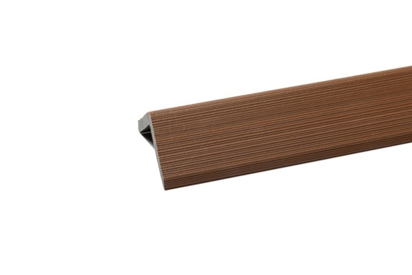 Уголок торцевой Ecodecking Скай коэкструзия 45х45х3000 Тик купить в Камышине