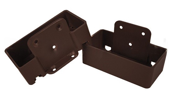 Крепление перил прямое из алюминия GardenParkett Венге купить в Камышине