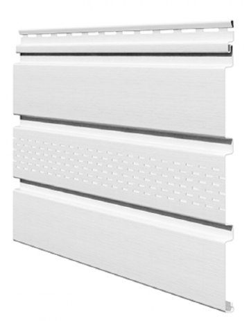 Софит ламинированный VOX UNICOLOR с центральной перфорацией, Белый купить в Камышине