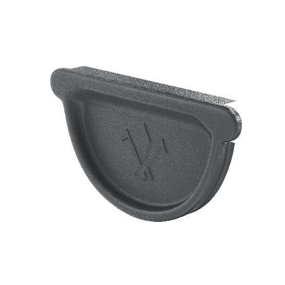 Водосток Aquasistem, Система 150/100 - Заглушка желоба универсальная с резиновым уплотнителем RR 23 Маренго matt купить в Камышине