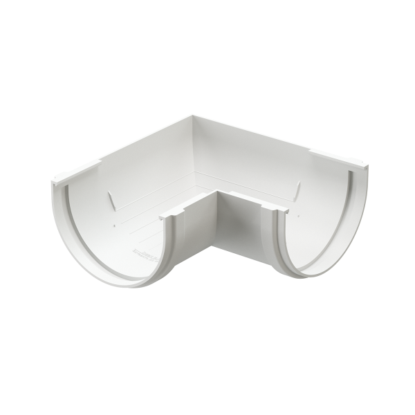 Угол желоба 90˚ Docke Premium ПВХ - Пломбир купить в Камышине