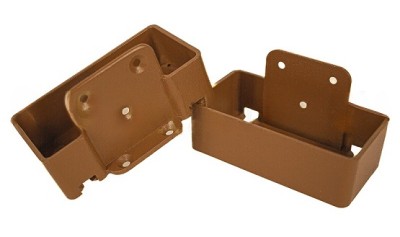 Крепление перил прямое из алюминия GardenParkett Орех