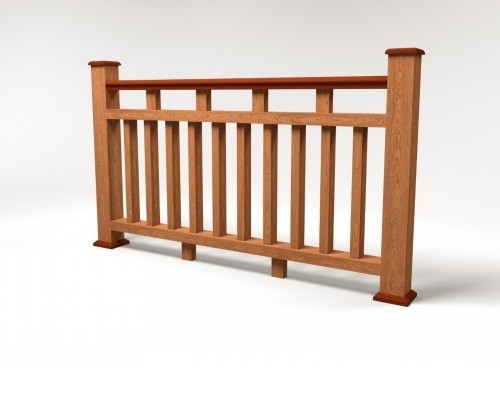 Ограждение из ДПК FG8 терракот купить в Камышине