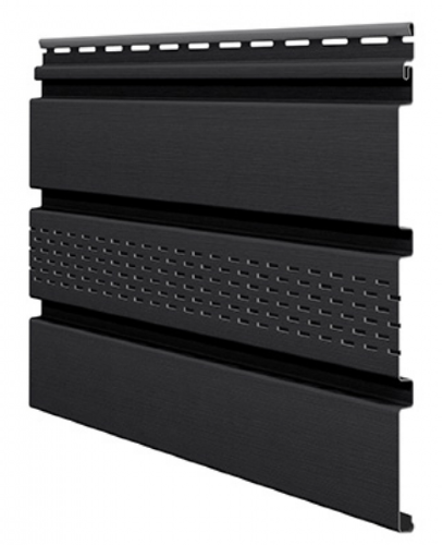 Софит ламинированный VOX UNICOLOR с центральной перфорацией, Графит купить в Камышине