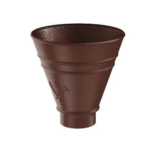 Водосток Aquasistem, Система 150/100 - Воронка водосборная круглая RAL 8017 Коричневый matt купить в Камышине