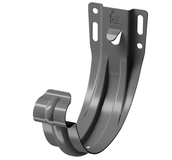 Карнизный кронштейн (штампованный) D125 Döcke STAL PREMIUM Графит, (RAL 7024) купить в Камышине