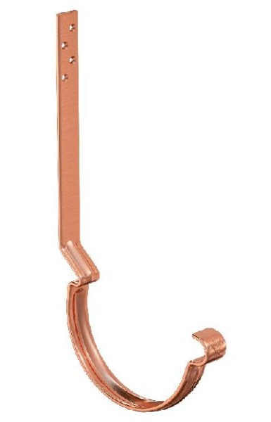 Водосток Aquasistem, система 150/100 - Крюк крепления желоба удлиненный (усиленный) медный купить в Камышине